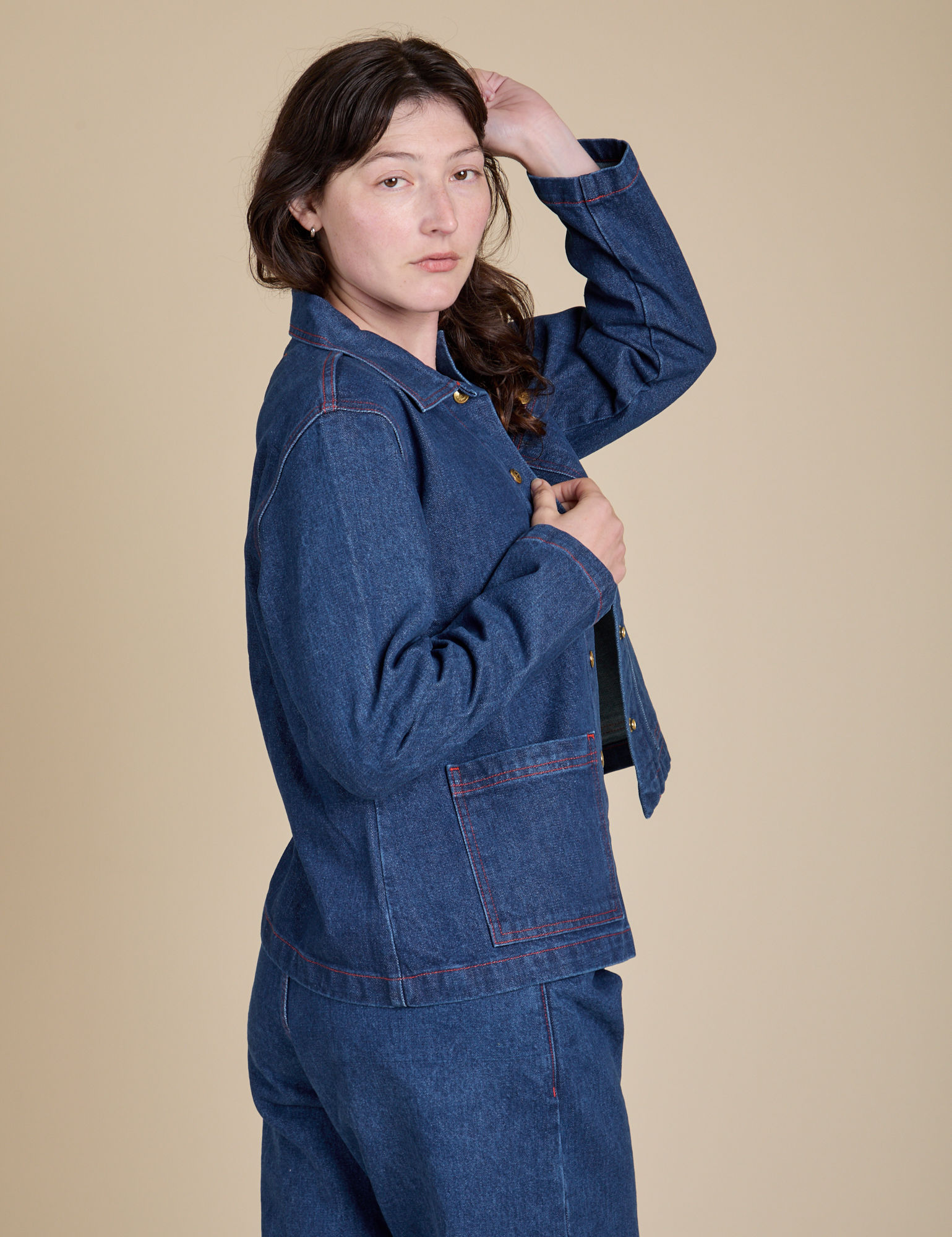 Indigo Denim Work Jacket - Dark Wash – BIG BUD PRESS
