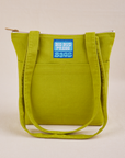 Over-Shoulder Zip Mini Tote in Gross Green