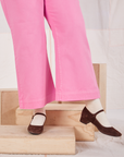 Action Pants in Bubblegum Pink pant leg close up on Sydney
