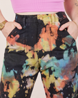 Front close up of Rainbow Magic Waters Work Pants worn by Hana