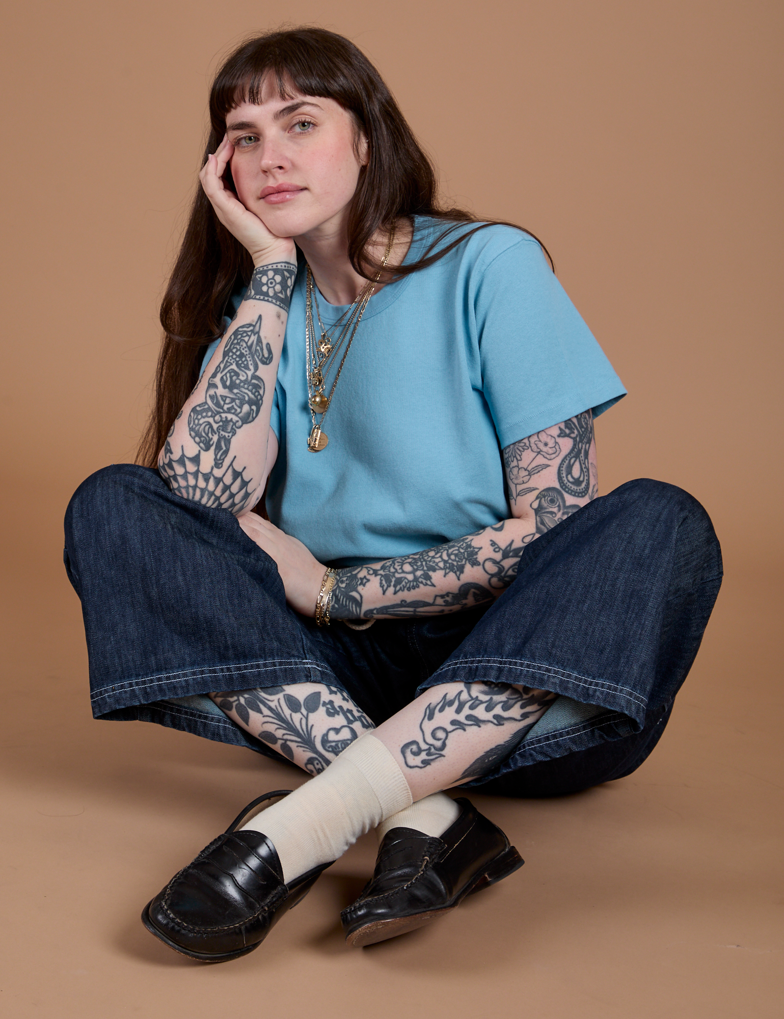 Burly Tee - Baby Blue