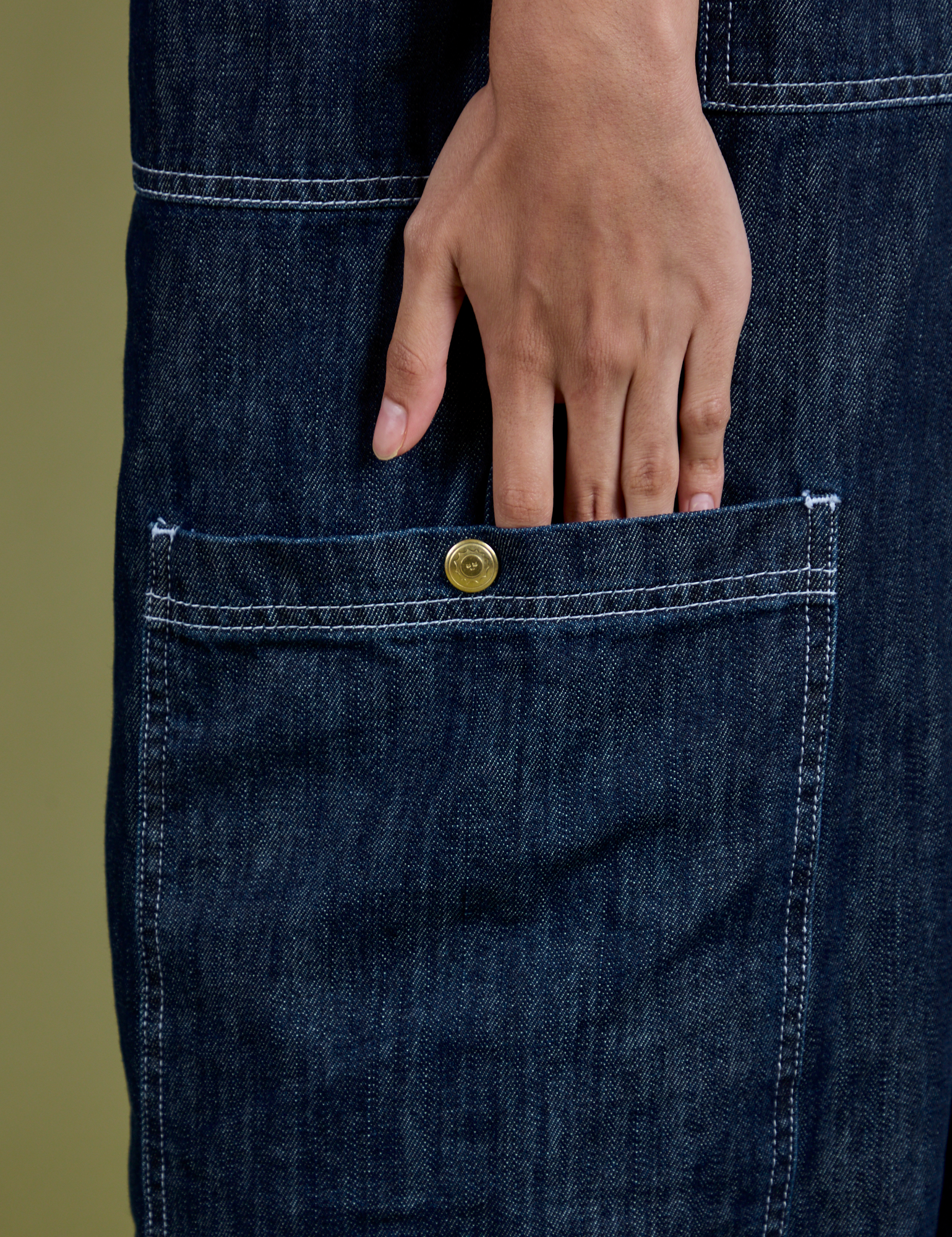 TRY-A-STYLE - Denim Drop Pocket Pants - Dark Wash *FINAL SALE*