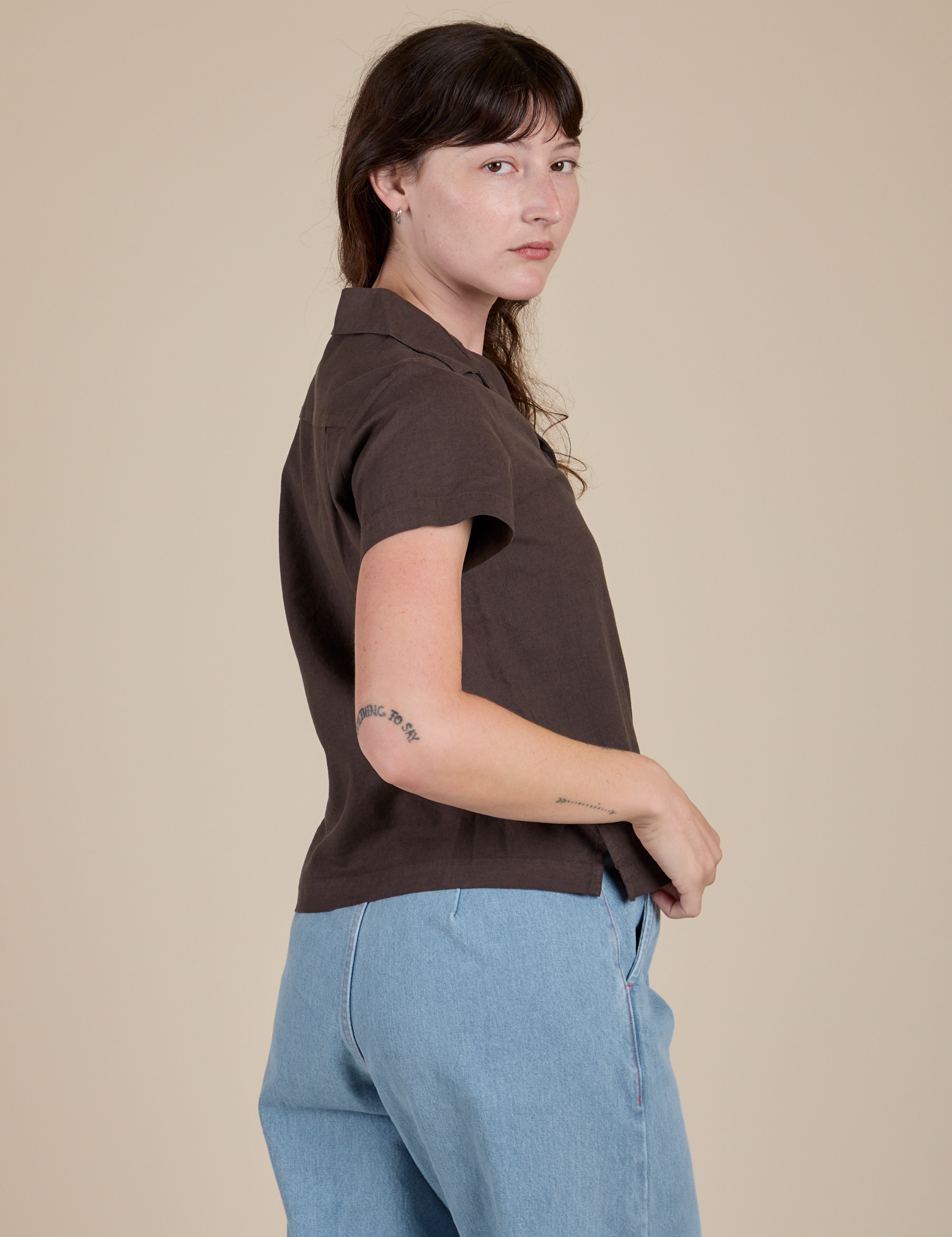 Pantry Button-Up - Espresso Brown