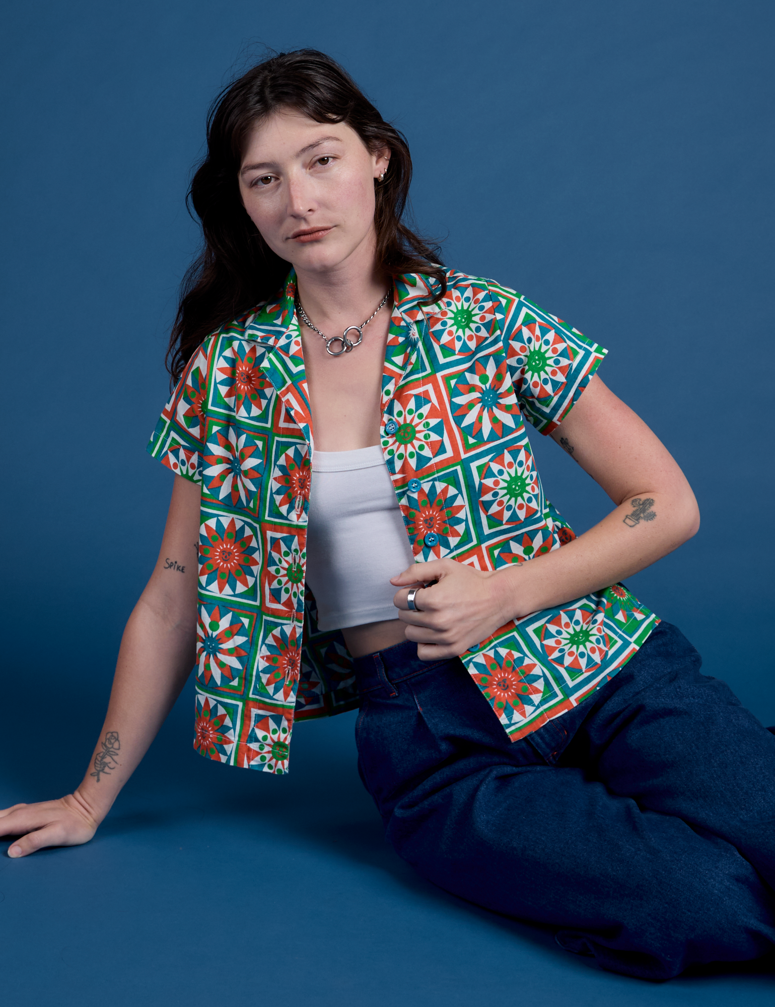 Quilt Print Pantry Button-Up on Alex