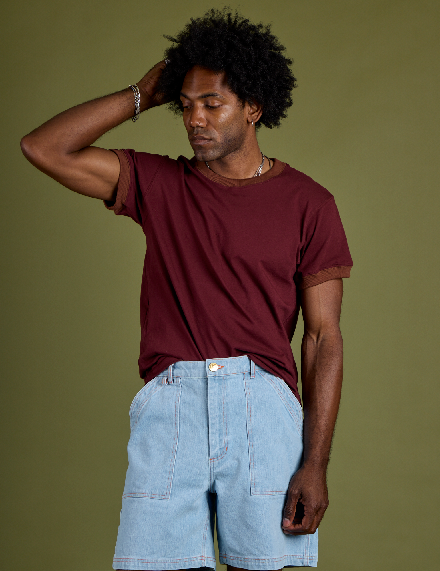 Vintage Ringer Tee - Red Wine