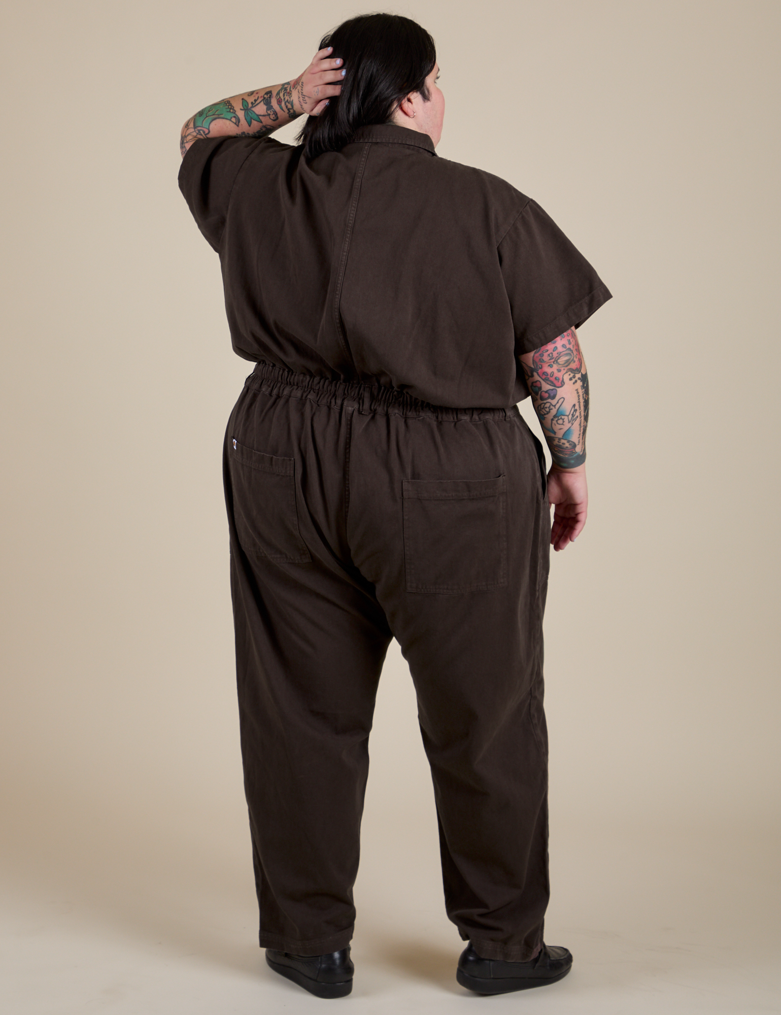 Short Sleeve Jumpsuit - Espresso Brown – BIG BUD PRESS