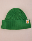 Ribbed Beanie in Forest Green