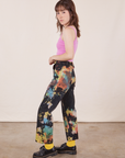 Side view of Rainbow Magic Waters Work Pants worn by Hana