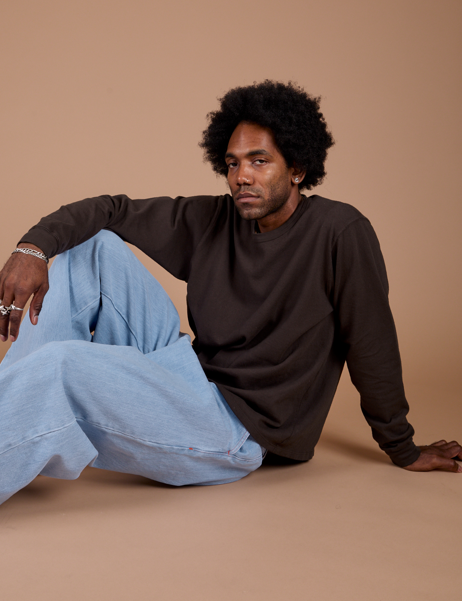 Long Sleeve Burly Tee - Espresso Brown