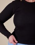 Long Sleeve Baby Tee - Basic Black