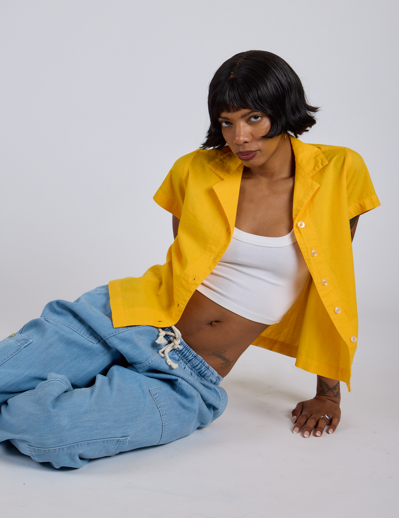 Pantry Button-Up - Sunshine Yellow