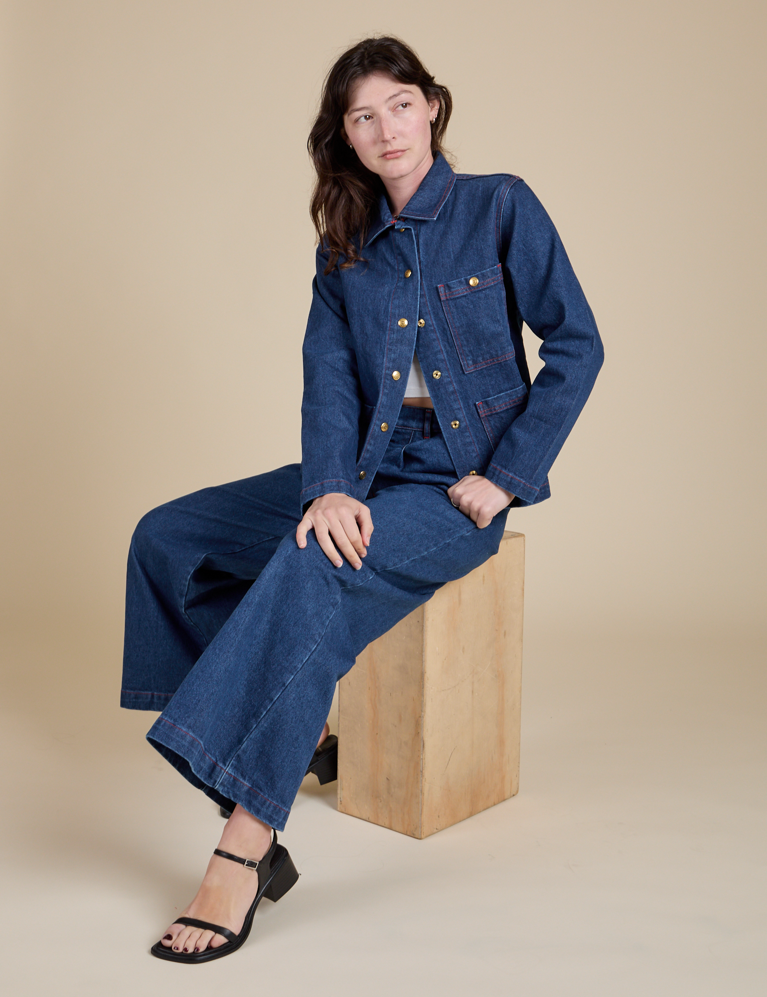 Indigo Denim Work Jacket - Dark Wash – BIG BUD PRESS