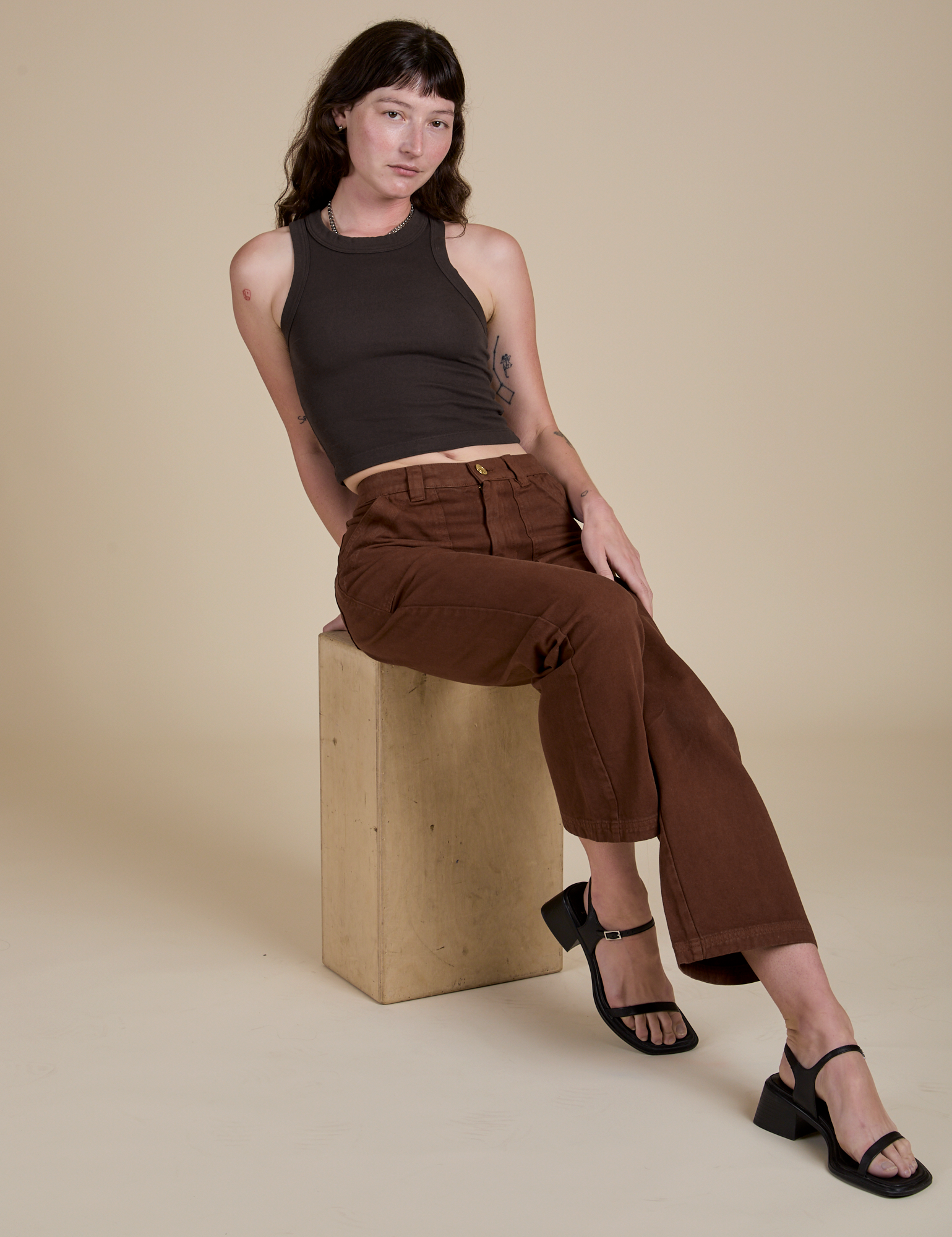 Racerback Tank - Espresso Brown