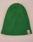 Ribbed Beanie in Forest Green