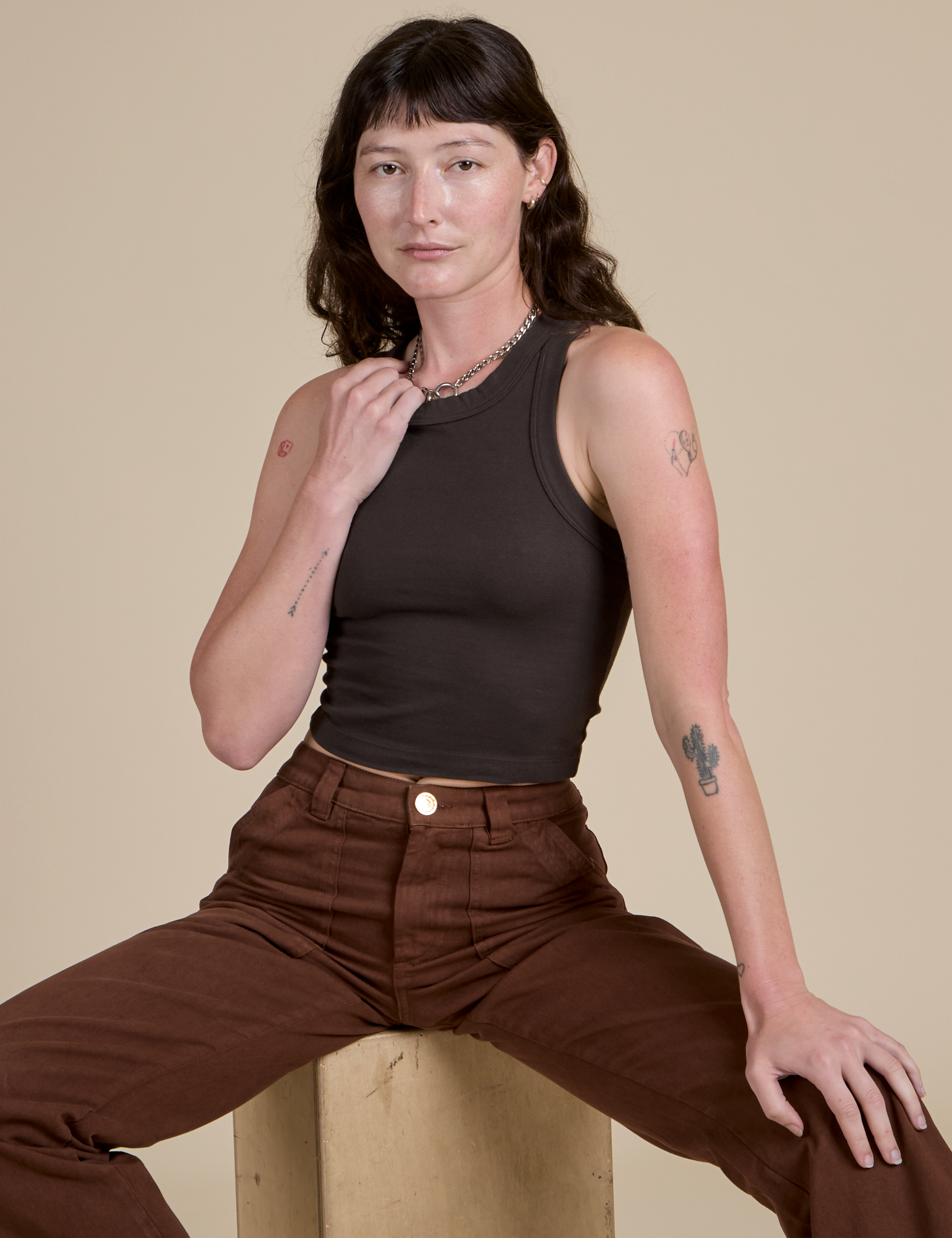 Racerback Tank - Espresso Brown