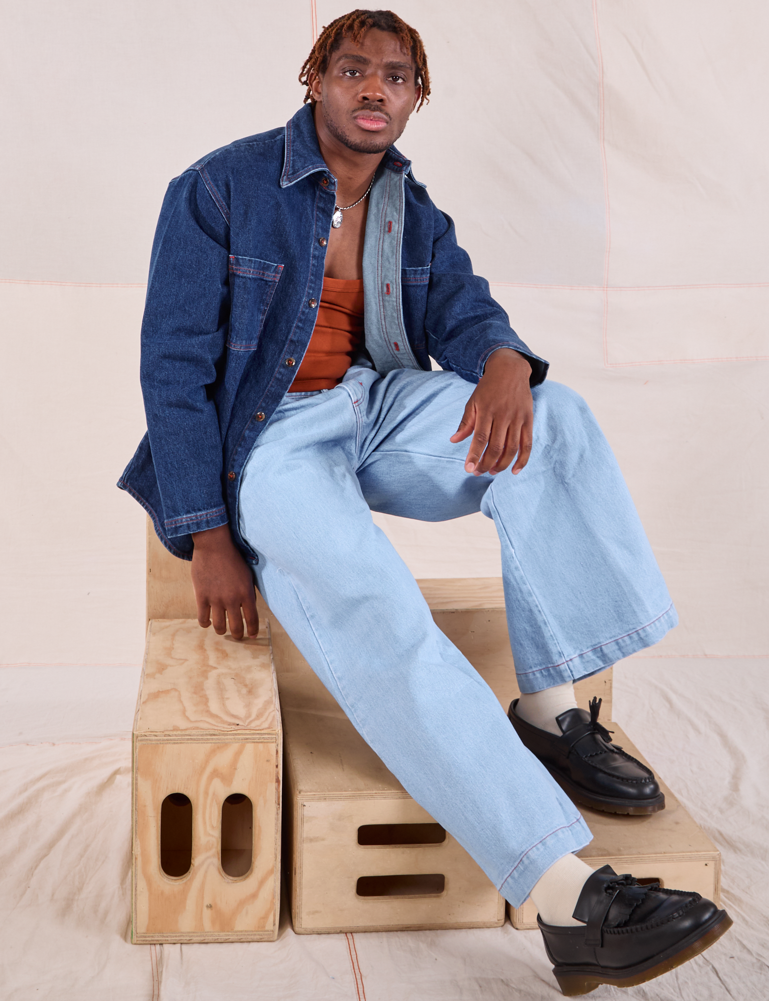 Denim Overshirt - Dark Wash BIG BUD PRESS Denim Overshirt - Dark Wash BIG BUD PRESS