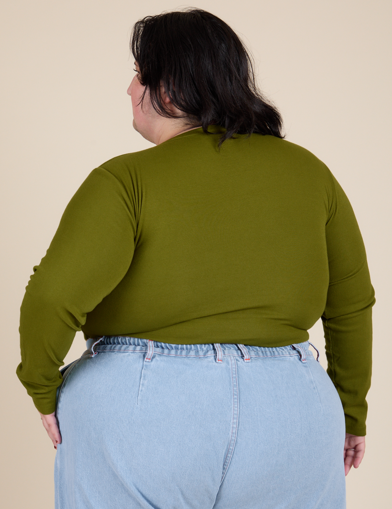 Long Sleeve Baby Tee - Summer Olive