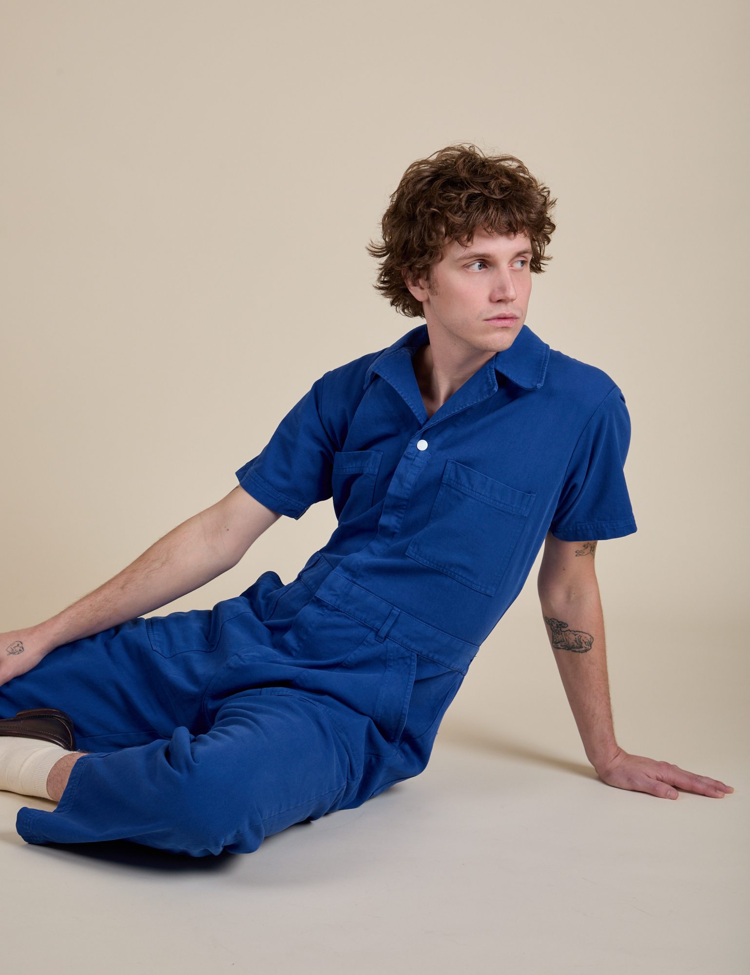 Short Sleeve Jumpsuit - Royal Blue – BIG BUD PRESS