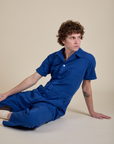 Short Sleeve Jumpsuit in Royal Blue worn by Quinn