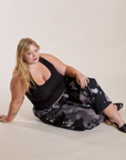 Magic Waters Drop Pocket Pants in Ink Blot and Cropped Tank in Basic Black on Juliet 