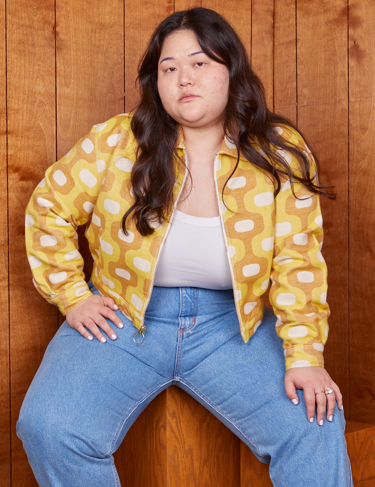 Jacquard Ricky Jacket - Yellow *FINAL SALE* – BIG BUD PRESS