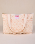 Quilted XL Tote in Vintage Tee Off-White