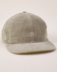 Dugout Corduroy Hat in Khaki Grey
