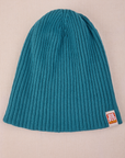 Ribbed Beanie in Marine Blue