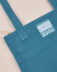 Over-Shoulder Zip Mini Tote in Marine Blue close up