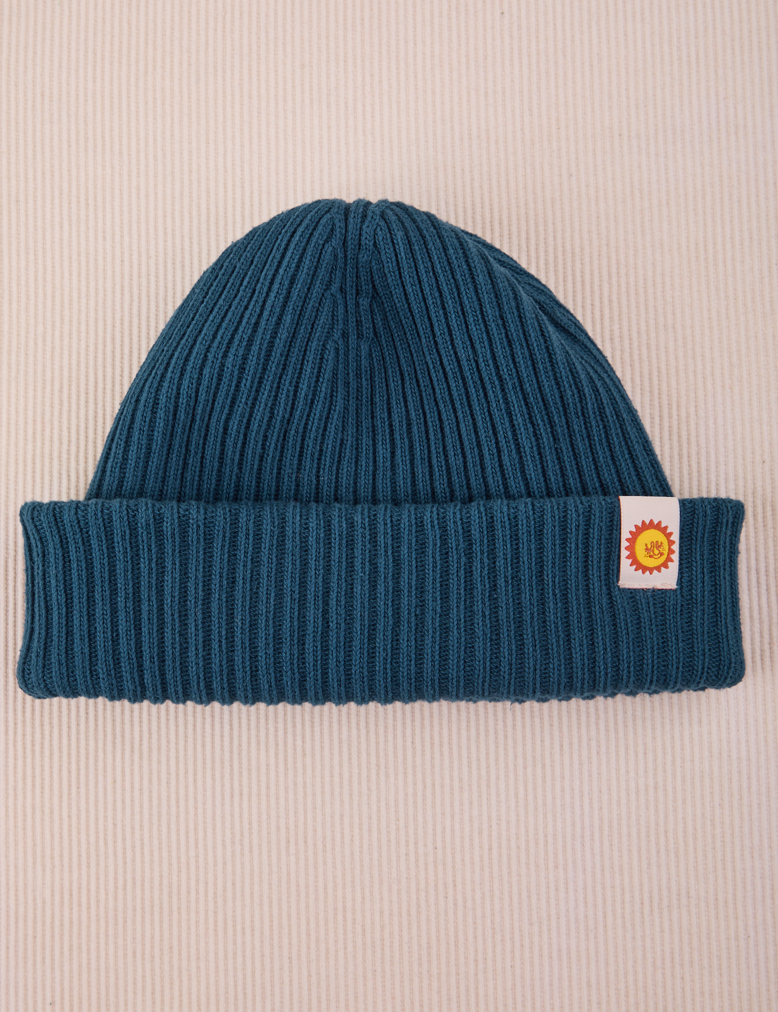 Ribbed Beanie in Lagoon