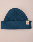 Ribbed Beanie in Lagoon