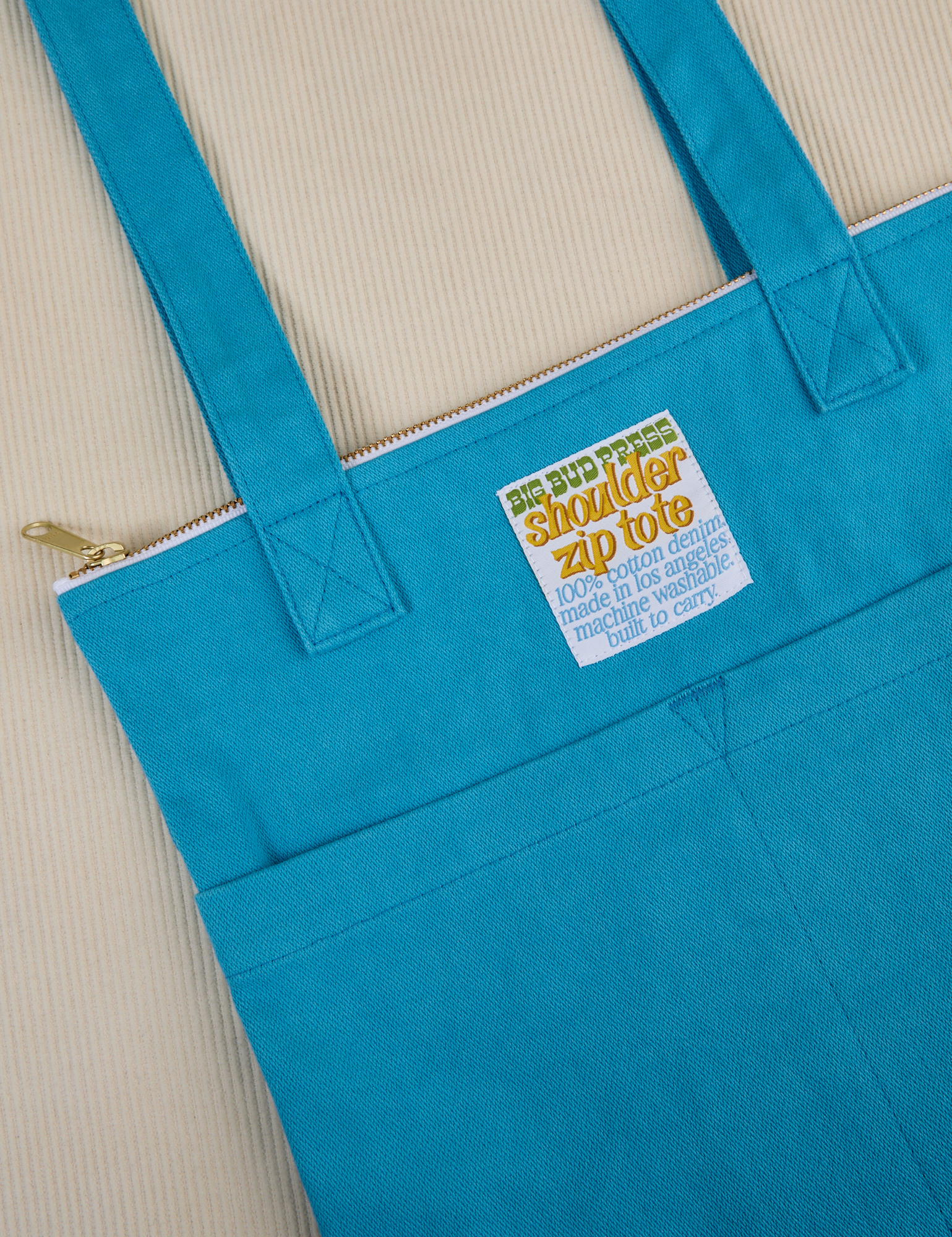 Hawaiian Blue Over-Shoulder Zip Mini Tote