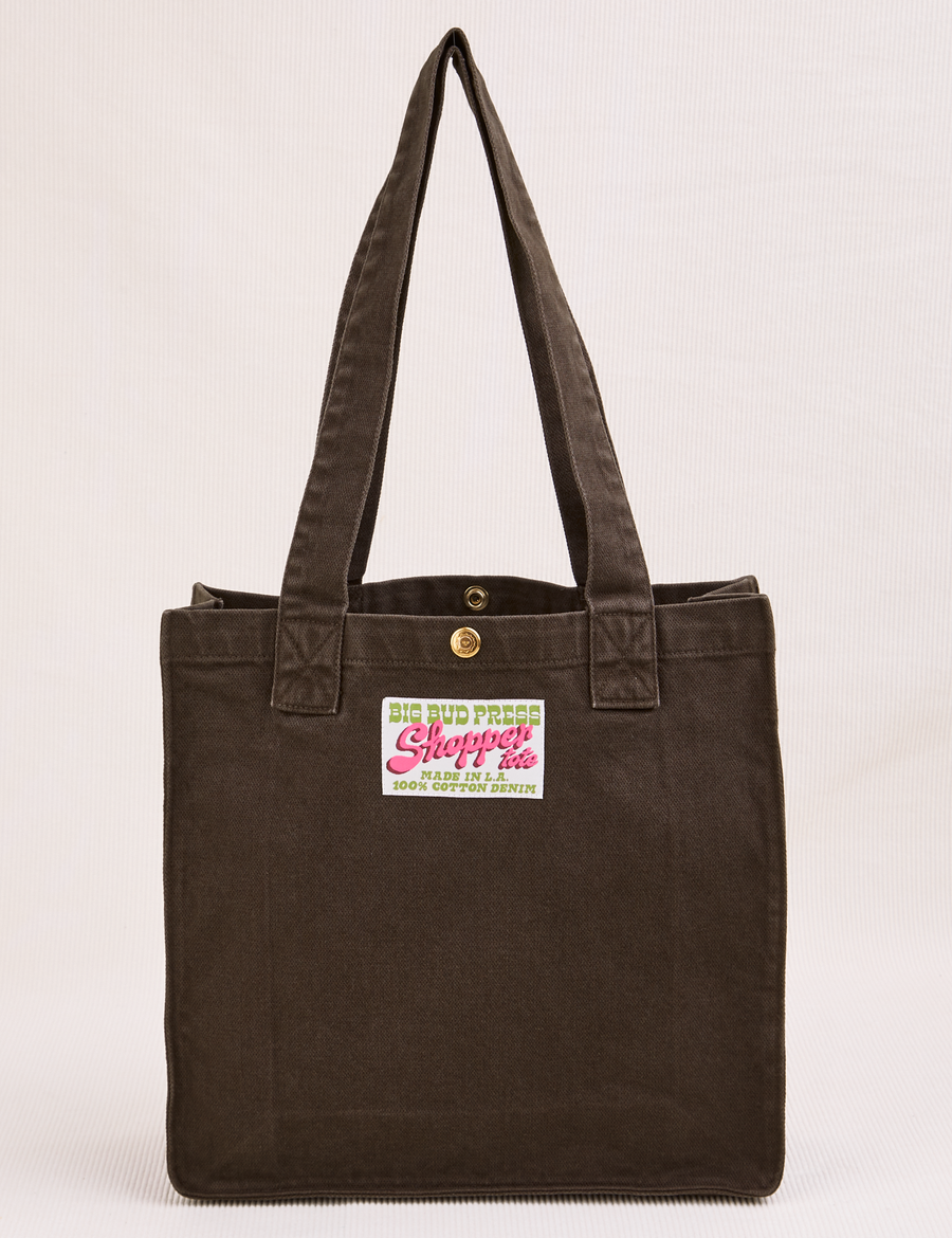 Shopper Tote Bag in Espresso Brown