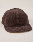 Dugout Corduroy Hat in Espresso Brown