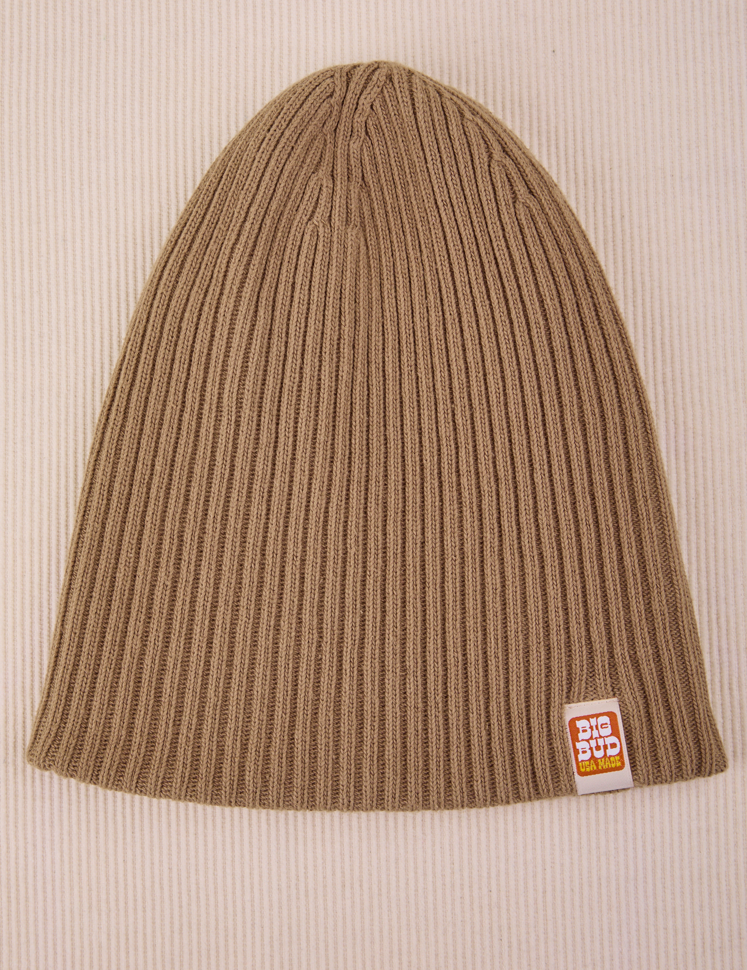 Ribbed Beanie in Desert Brown