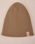 Ribbed Beanie in Desert Brown