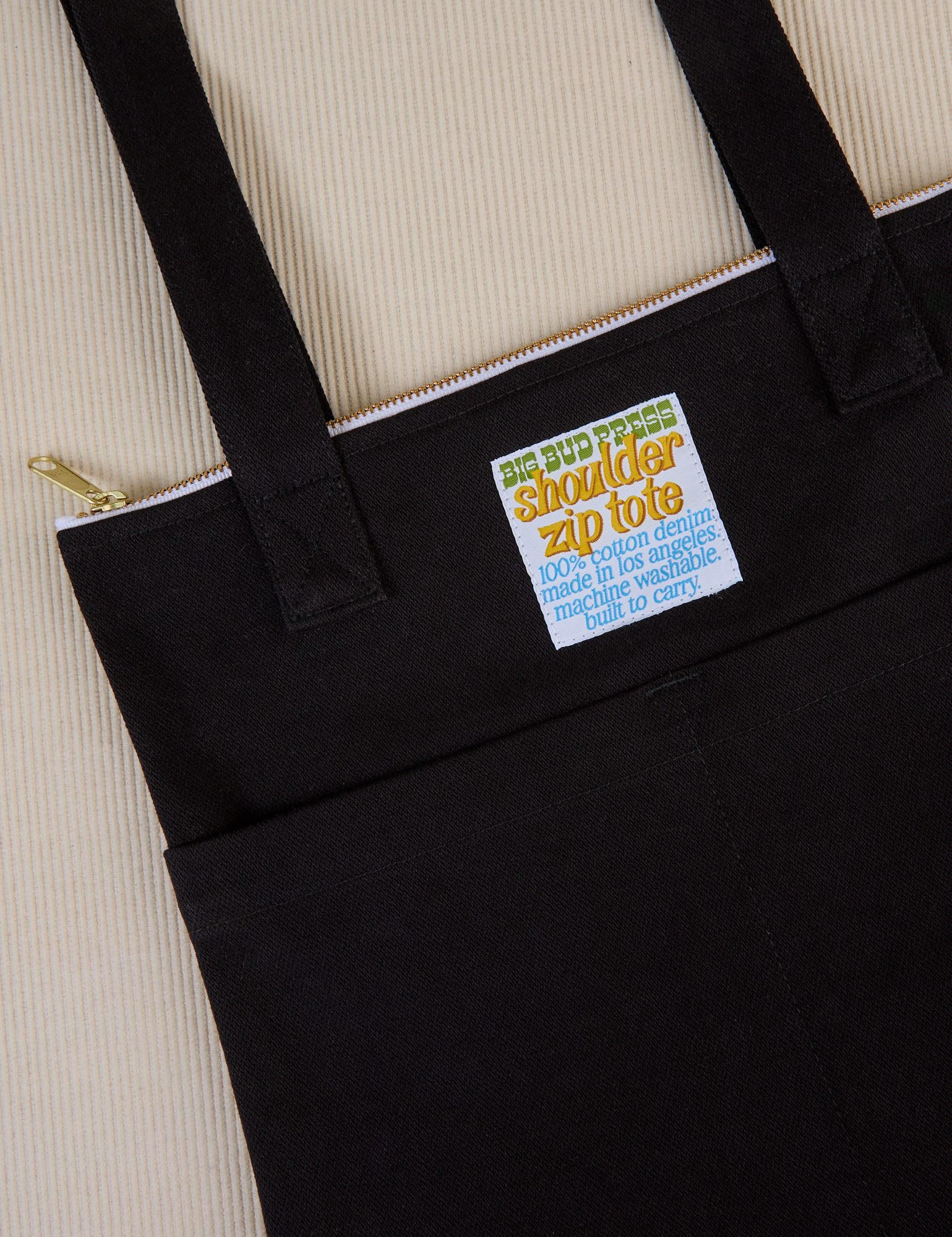 Basic Black Over-Shoulder Zip Mini Tote