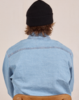 Ribbed Beanie in Basic Black back view worn by Quinn