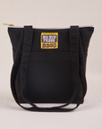 Over-Shoulder Zip Mini Tote in Black