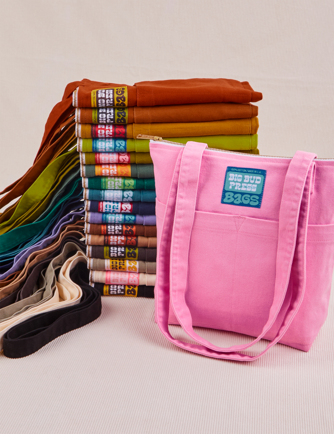 Over-Shoulder Zip Mini Tote in an array of colors