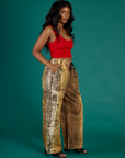 Drop Pocket Pants - Leopard Print