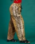 Drop Pocket Pants - Leopard Print