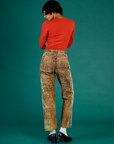 Back view of the Leopard Work Pant on Kira