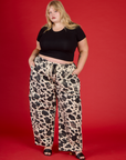 Drop Pocket Pants - Cow Print
