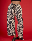 Drop Pocket Pants - Cow Print