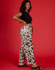 Drop Pocket Pants - Cow Print