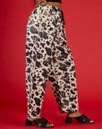Drop Pocket Pants - Cow Print