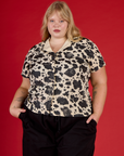 Pantry Button-Up - Cow Print