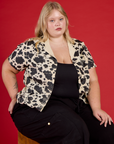 Pantry Button-Up - Cow Print