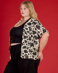Pantry Button-Up - Cow Print